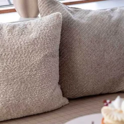 HERRINGBONE PILLOW 45 X 45 CM | IVORY