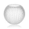 HOBNAIL GLOBE VASE | CRYSTAL