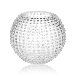 HOBNAIL GLOBE VASE | CRYSTAL
