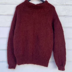 IDA ALPACA SWEATER | WINE RED