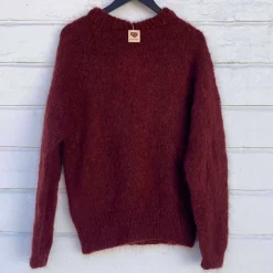 IDA ALPACA SWEATER | WINE RED
