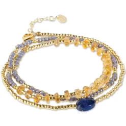 IDENTITY LAPIS LAZULI CITRINE BRACELET