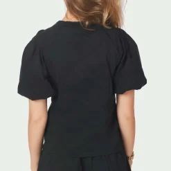 IRINA POPLIN BLOUSE | BLACK