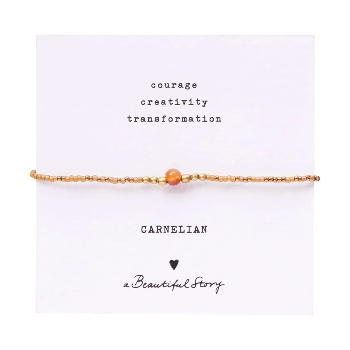 IRIS CARD CARNELIAN BRACELET