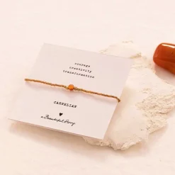 IRIS CARD CARNELIAN BRACELET