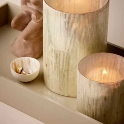 IRIS CYLINDERLYSESTAGE 11 CM | SØLVLOOK