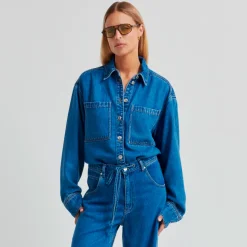 IRVANA DENIM SHIRT | BLUE DENIM