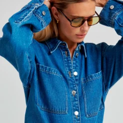 IRVANA DENIM SHIRT | BLUE DENIM