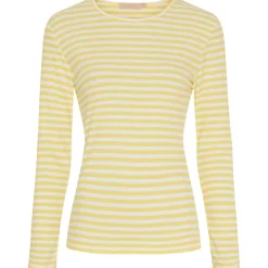 JOSIANE LS T-SHIRT | GIALLO/GREGGIO