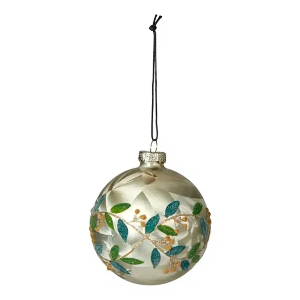 JULEKUGLE D8CM | GREEN/CHAMPAGNE