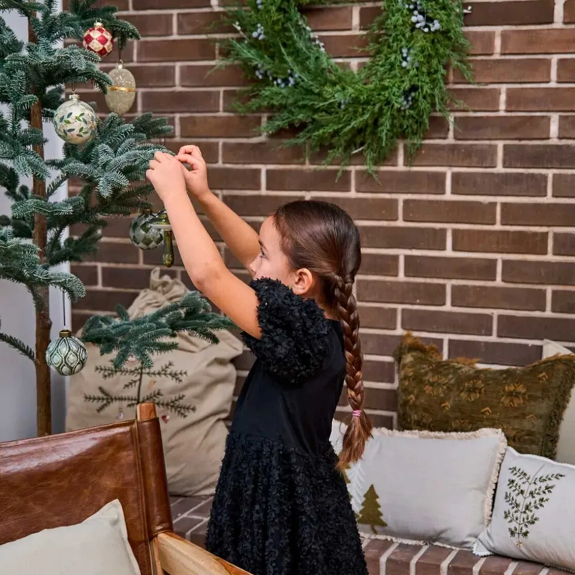 JULEKUGLE D8CM | GREEN/CHAMPAGNE