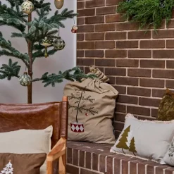 JULESÆK M/BRODERI 55X80CM