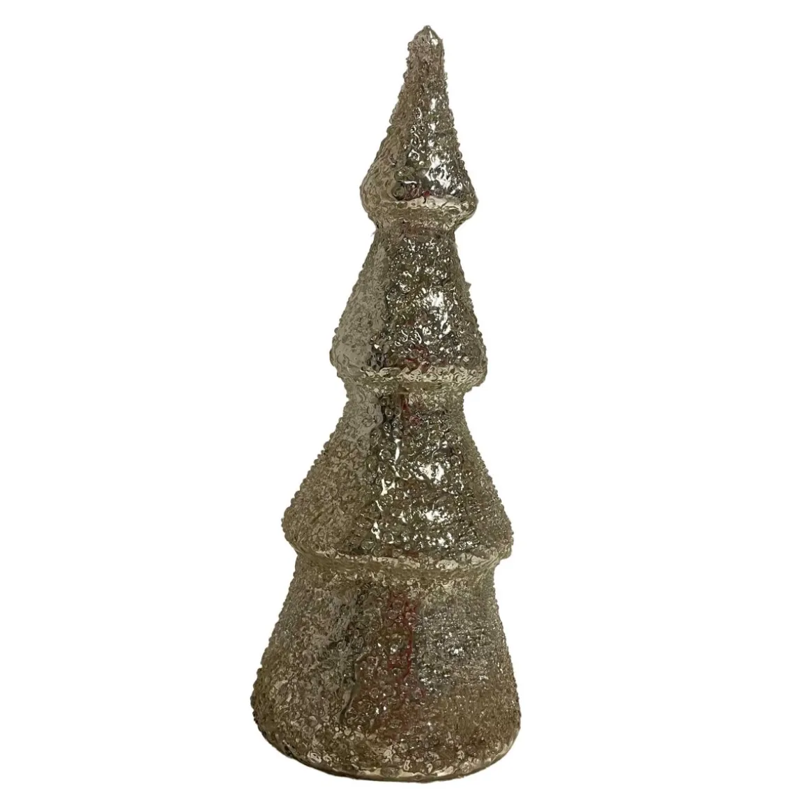 JULETRÆ I GLAS H21.5CM | SØLV