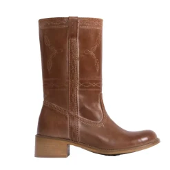 JULIA WESTERN STITCHING | COGNAC