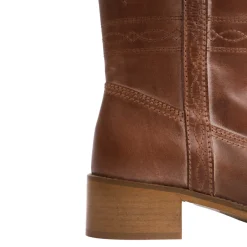 JULIA WESTERN STITCHING | COGNAC