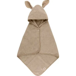 KANGAROO HOODIE TOWEL BABY | VANILLA