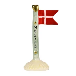 KERAMIK FLAG MOSTER 14 CM | GRØN M/GUL FOD