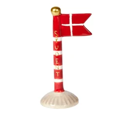KERAMIK FLAG STUDENT 14 CM | RØD