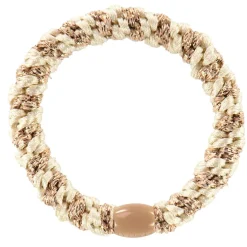KKNEKKI HÅRELASTIK | IVORY/BEIGE GLITTER