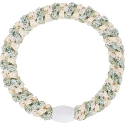 KKNEKKI HÅRELASTIK | IVORY/DUST LIND GREEN GLITTER