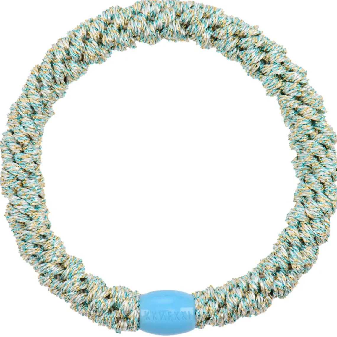 KKNEKKI HÅRELASTIK | SPARKLE BLUE GLITTER