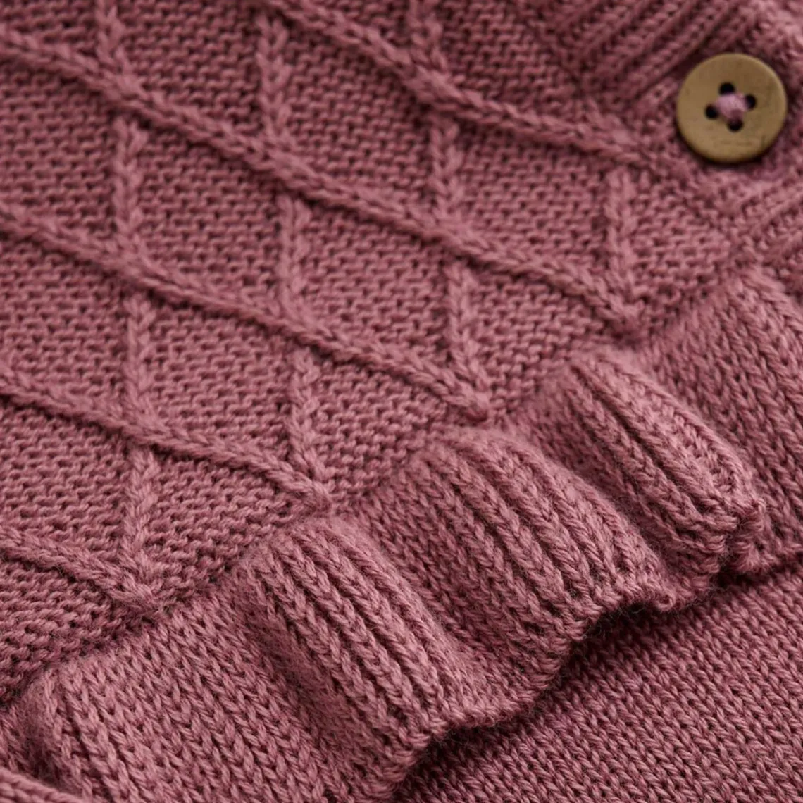 KNIT CARDIGAN | WISTFUL MAUVE