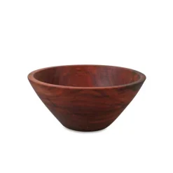 KONISK SALATSKÅL LILLE - DARK BROWN