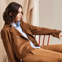 KORT TRENCHCOAT I RUSKIND | CARAMEL