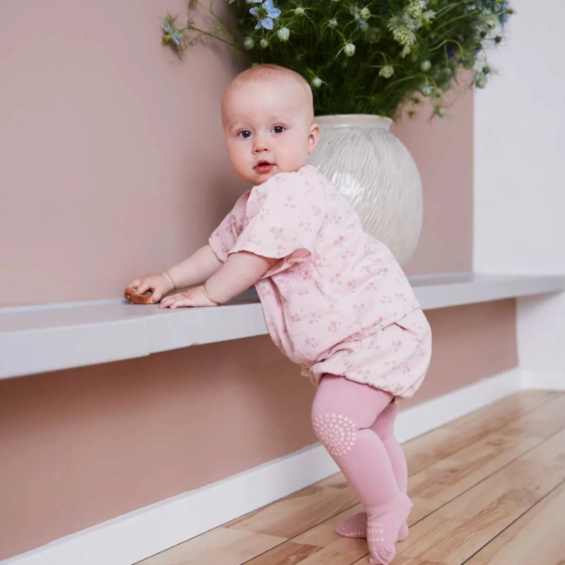 KRAVLE STRØMPEBUKSER | DUSTY ROSE