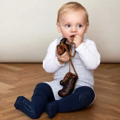 KRAVLE STRØMPEBUKSER I ØKOLOGISK BOMULD | NAVY BLUE