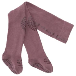 KRAVLE STRØMPEBUKSER I ØKOLOGISK BOMULD | MISTY PLUM