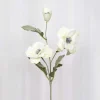 KUNSTIGE BLOMSTER - POPPY HVID 70 CM