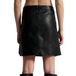 KYLIE MINISKIRT I SKIND | SORT