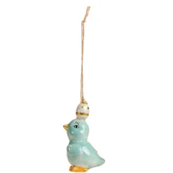 KYLLING M/ÆG I KERAMIK 6 CM | AQUA