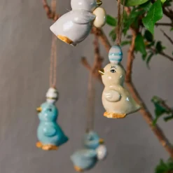 KYLLING M/ÆG I KERAMIK 6 CM | AQUA