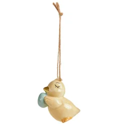 KYLLING M/ÆG I KERAMIK 6 CM | GUL