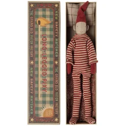 LANGBENET NISSE I TÆNDSTIKÆSKE - 34 CM