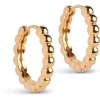 LARGE BALL HOOPS ØRERINGE | FORGYLDT