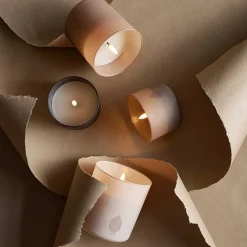 LED LYS - GLAS 9,2X10,2 CM | BEIGE