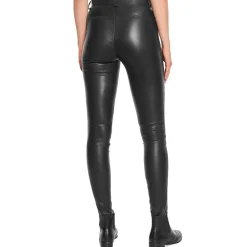 LEGGINGS W SADDLEBACK | SORT M/SORTE DETALJER