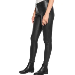 LEGGINGS W SADDLEBACK | SORT M/SORTE DETALJER