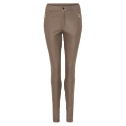 LEGGINGS W SADDLEBACK | TAUPE M/LYS GULDDETALJER