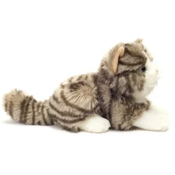 LIGGENDE KAT GRÅ 20 CM