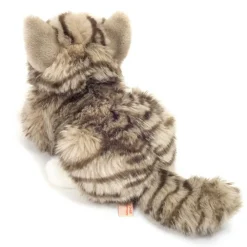 LIGGENDE KAT GRÅ 20 CM