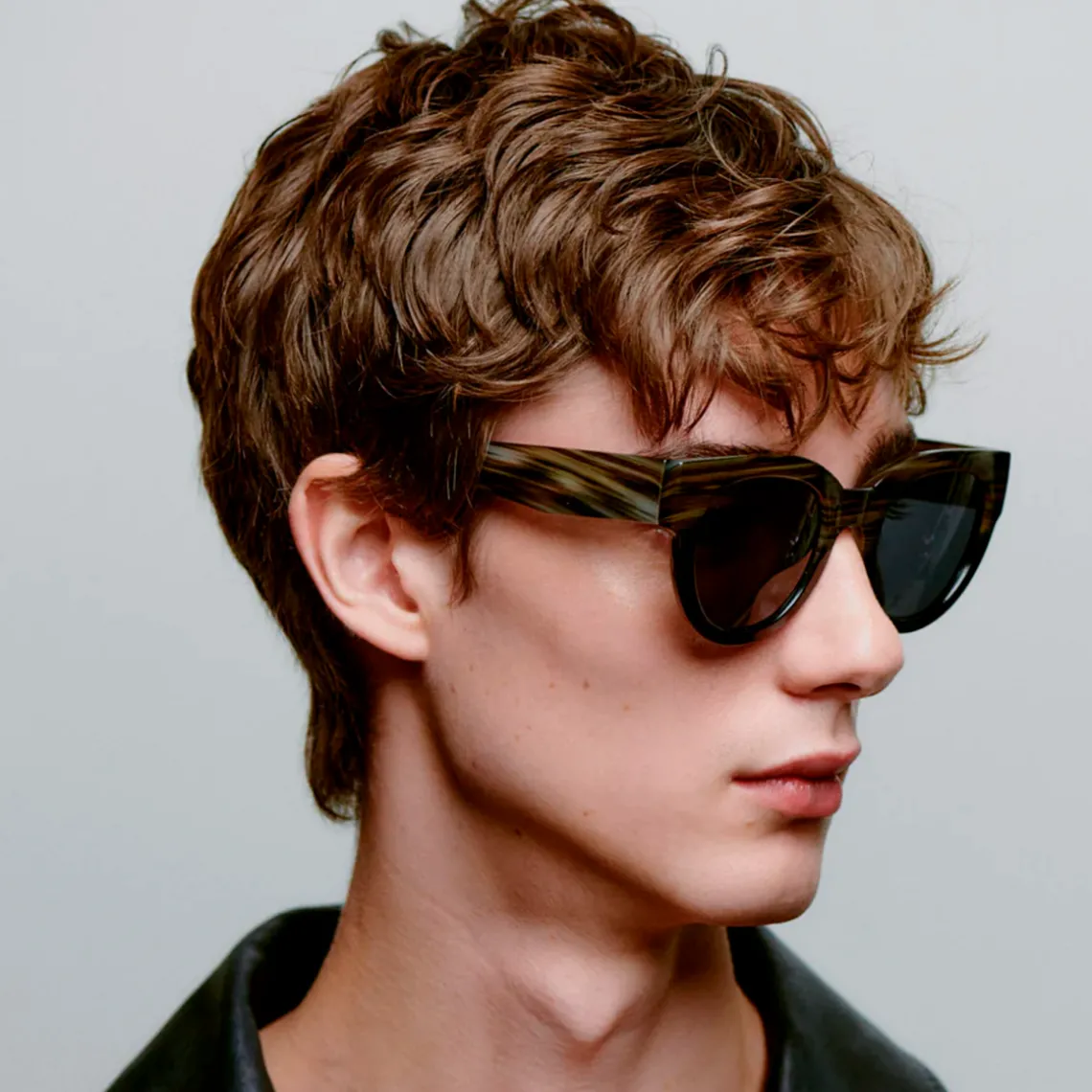 LILLY SOLBRILLER | STRIPED HORN/SORT