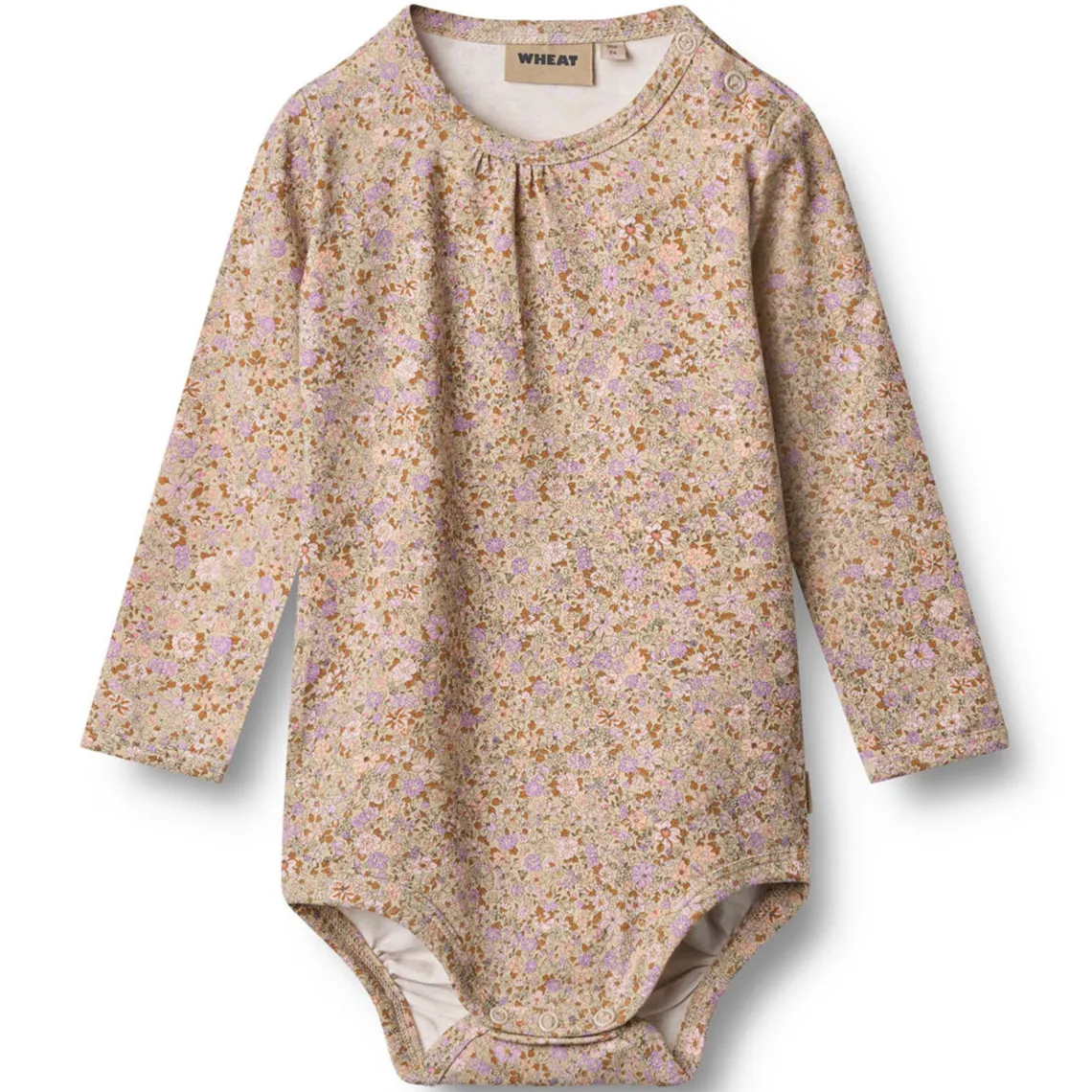 LIV BODYSTOCKING M/LANGE ÆRMER | LILAC FLOWER MEADOW