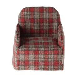 LÆNESTOL TIL MUS 7,5X6,5 CM | RØD