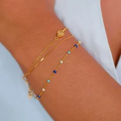 LOLA ARMBÅND FORGYLDT | MARINE