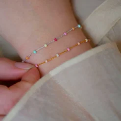 LOLA ARMBÅND SØLV | RAINBOW