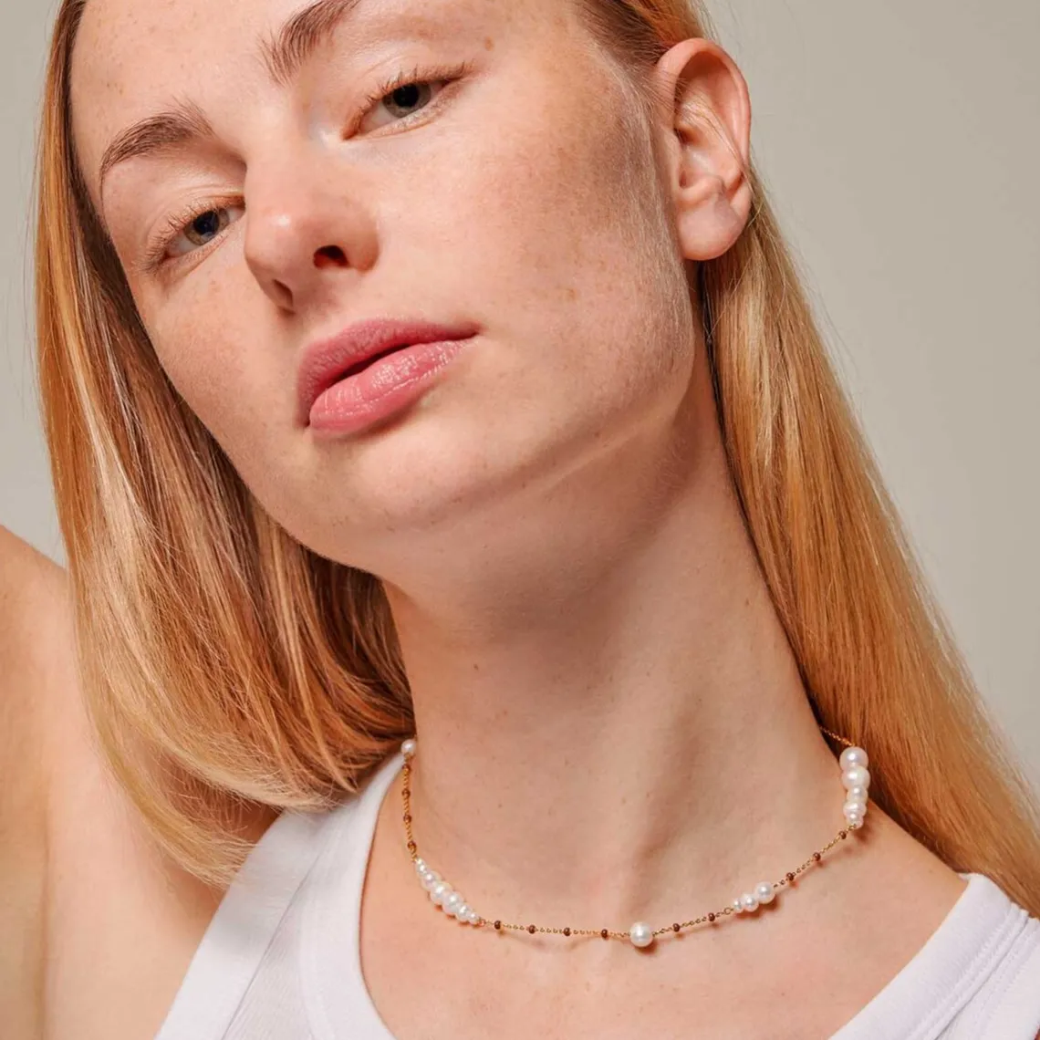 LOLA CARMEN HALSKÆDE | FORGYLDT/COPPER